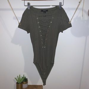 Olive Green Body Suit